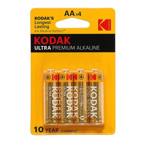{{photo.Alt || photo.Description || 'Батарейка алкалиновая Kodak Ultra, AA, LR6-4BL, 1.5В, блистер, 4 шт.'}}