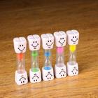 Песочные часы "Зубик" на 10 минут, 2.5 х 10 см, микс (4 шт) - фото 801737869