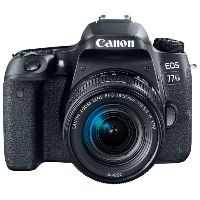 Зеркальный Фотоаппарат Canon EOS 77D, 24.2 Mpix, 1080 p, Full HD, SDXC Li-ion, черный