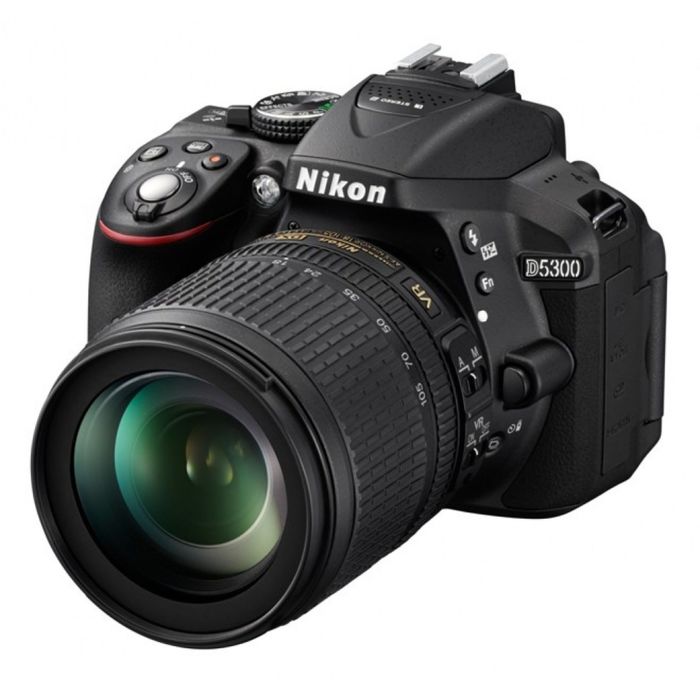 Зеркальный Фотоаппарат Nikon D5300, 24.2 Mpix, 18-105 мм, 1080 p, Full HD, черный