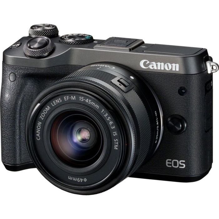 Фотоаппарат Canon EOS M6, 24.2 Mpix, 3&quot;, 1080 p, WiFi, 15-45 IS STM, черный