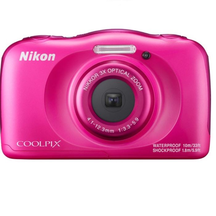 Фотоаппарат Nikon CoolPix W100, 13.2 Mpix, Zoom3x 2.7&quot;, 1080 p, 22 Мб, HDMI, WiFi, розовый