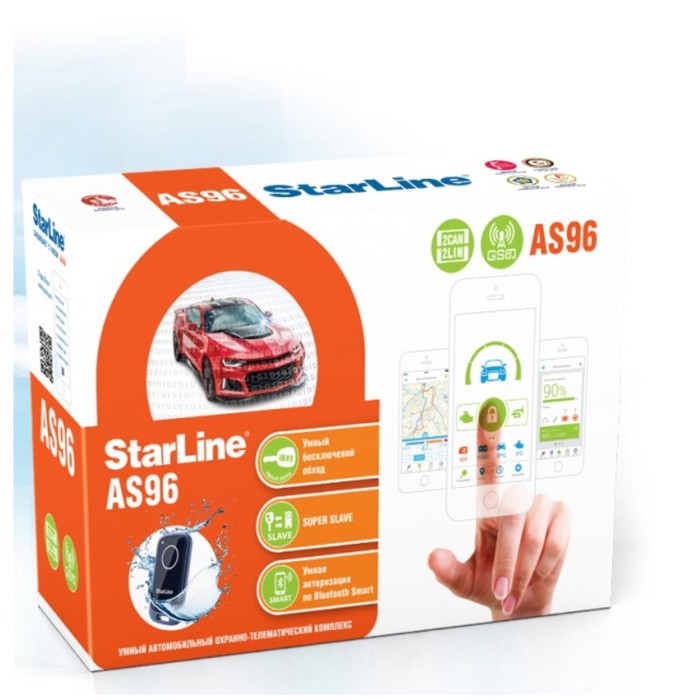 Автосигнализация STAR LINE AS96 BT 2CAN+2LIN GSM