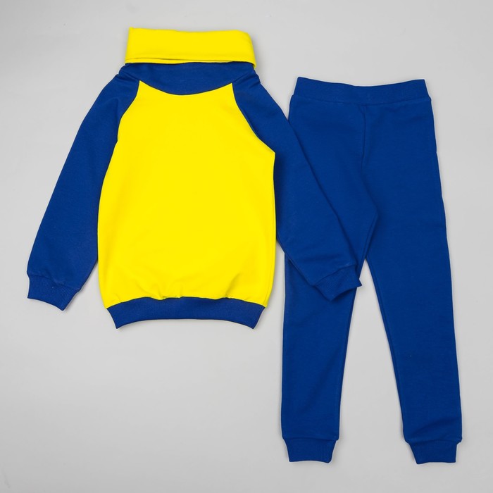 Спортивный костюм для мальчика, рост 128 см, цвет синий/жёлтый ОЕ-101СЖЛ