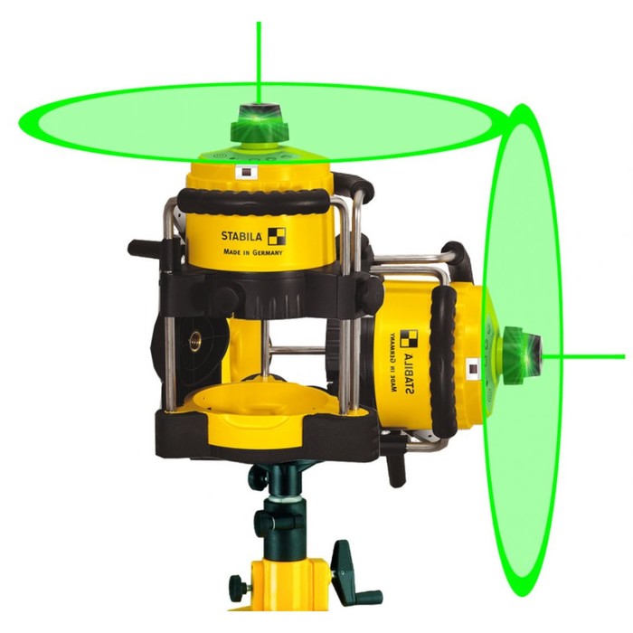 Уровень лазерный STABILA LAR 120G 18223, зеленый лазер, с ресивером до 300 м, 0.1 мм/м