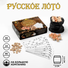 Русское лото "Дуб", 24 карточки, карточка 21 х 8 см