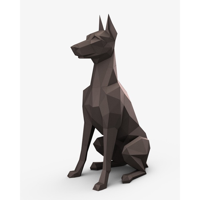 Фигурка собаки в полигональном стиле - шедевр геометрии