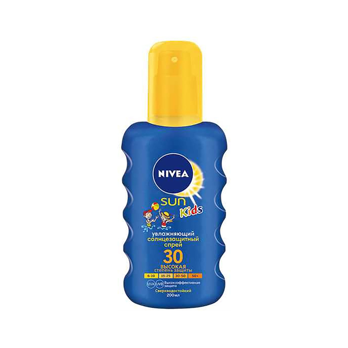 Спрей солнцезащитный Nivea детский SPF 30,200 мл