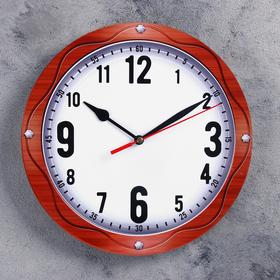 Часы настенные, серия: Классика, 24 см, стрелки микс