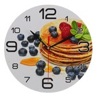 Wall clock, series: the Kitchen, the "Pancake with blueberries", 24 cm Wall clock, series: the Kitchen, the "Pancake with blueberries", 24 cm