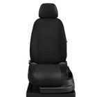 Seat covers for Hyundai Accent 2 from 1999-2006, backrest 40/60, jacquard, crepe, black, Gothic