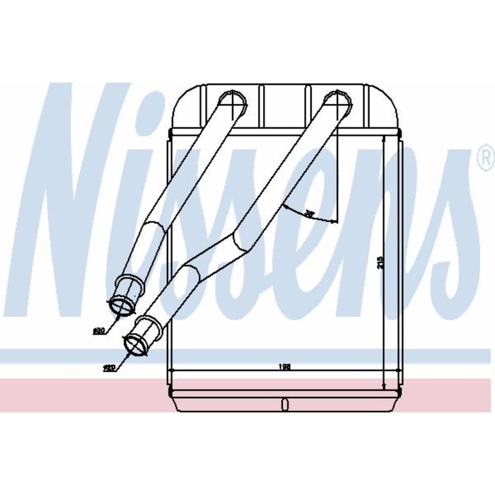 Радиатор печки NISSENS 73975