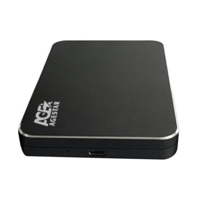 Внешний корпус для HDD AgeStar 31UB2A18C SATA алюминий черный 2.5&quot;