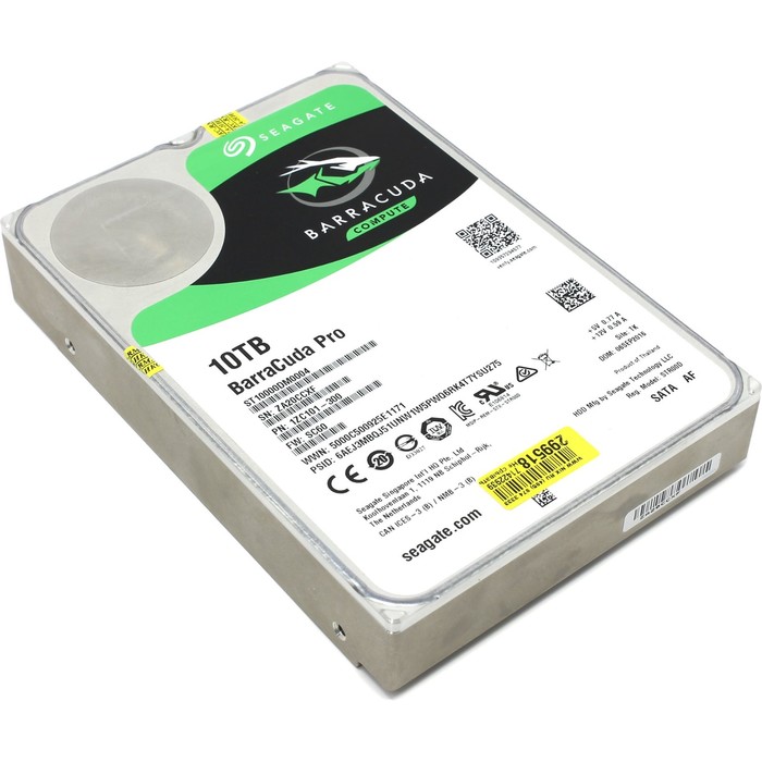 Жесткий диск Seagate Barracuda Pro 10Tb (ST10000DM0004) SATA-III