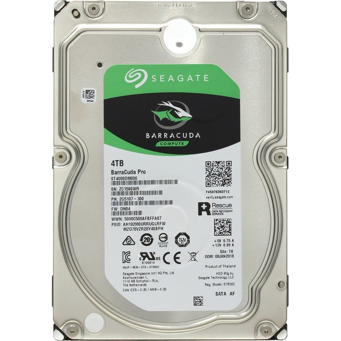 Жесткий диск Seagate Barracuda Pro 4Tb (ST4000DM006) SATA-III