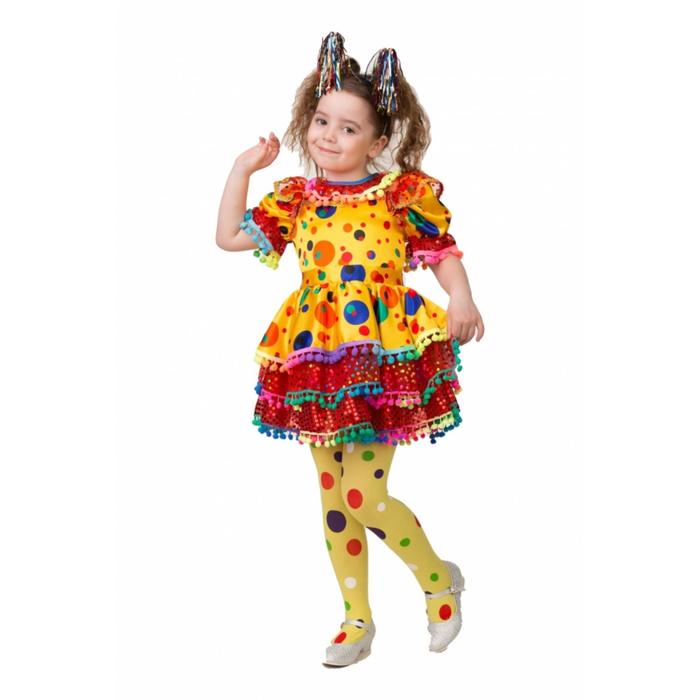 Карнавальный костюм «Хлопушка», сатин, размер 32, рост 122 см - фото 916419