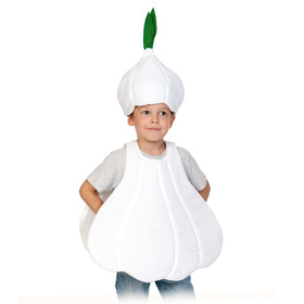 Карнавальный костюм "Чеснок" текстиль, накидка и маска-шапочка, рост 98-122 см