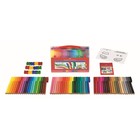 Фломастеры 60 цветов Faber-Castell Connector + 12 клипов для соединения, подарочная коробка - фото 7155613