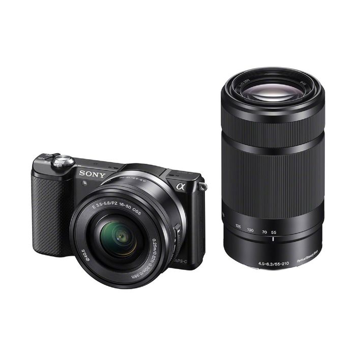 Фотоаппарат Sony ILCE A5000YB black 20.1Mpix 16-50mm / 55-210mm с объективами