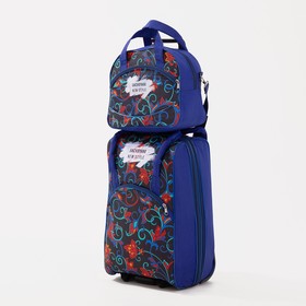 {{photo.Alt || photo.Description || 'Чемодан малый 20&quot; с сумкой, отдел на молнии, наружный карман, с расширением, цвет синий'}}