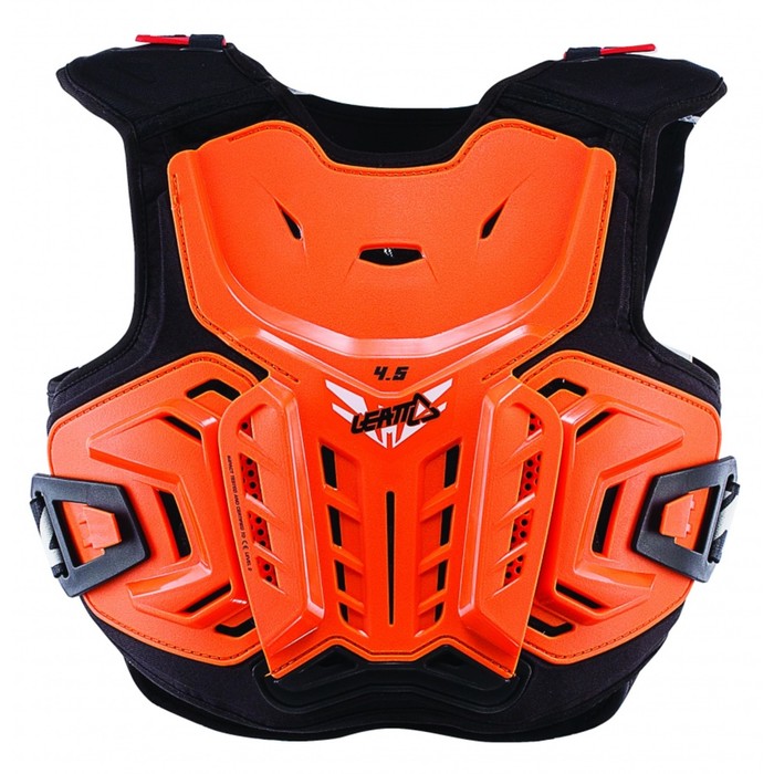 Защита-панцирь подростковый Leatt Chest Protector 2.5, черно-оранжевый, размер S-M