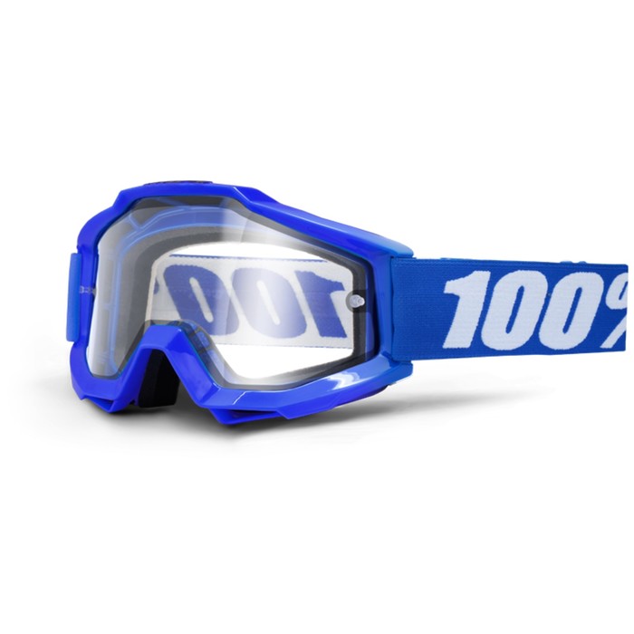 Очки кросс 100% Accuri Enduro Reflex Blue, Clear Dual Lens, синий