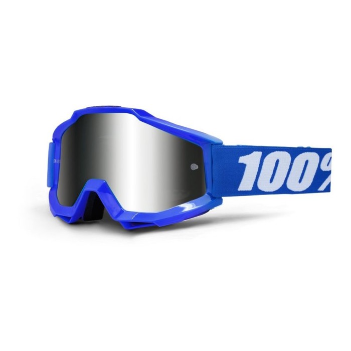 Очки кросс 100% Accuri Sand Reflex Blue, Grey Smoke Lens