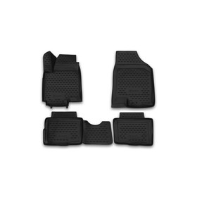Коврики 3D в салон KIA Soul 2008-2016, 4 шт. (полиуретан) 1950557