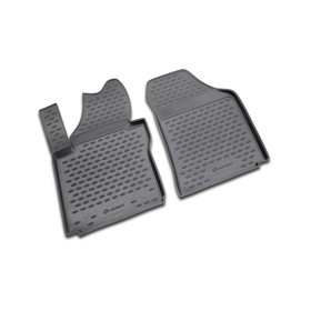 Коврики в салон VW Caddy грузовой 10/2007-2016, 2 шт. (полиуретан) 1951425