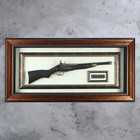 The gun in the frame, bullets, frame double pattern, 97х47 cm The gun in the frame, bullets, frame double pattern, 97х47 cm