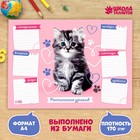 Timetable "Kitten" A4