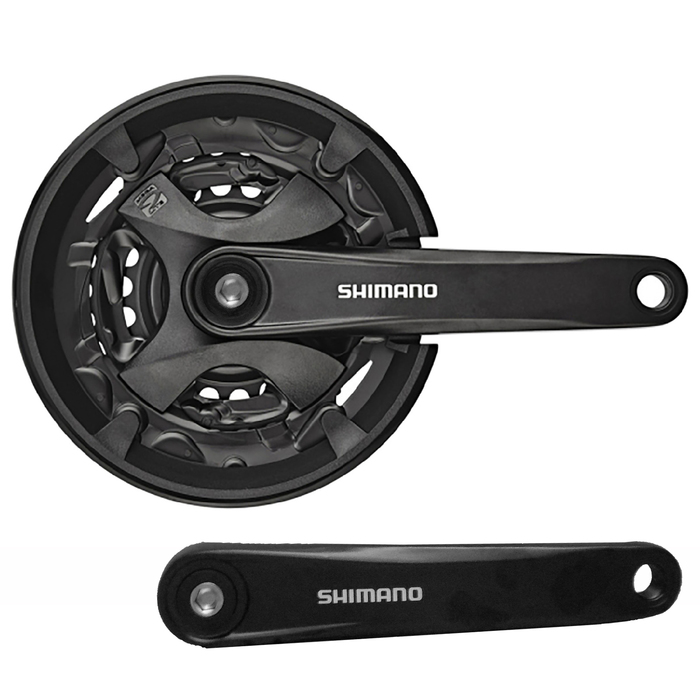 Система Shimano Acera, M361, квадрат, 170мм, 42/32/22T, для 9 ск, с защитой, цвет чёрный