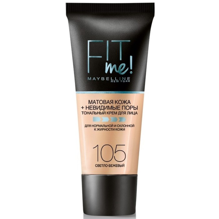 Тональный крем Maybelline Fit Me 105, Светло-бежевый, 30 мл