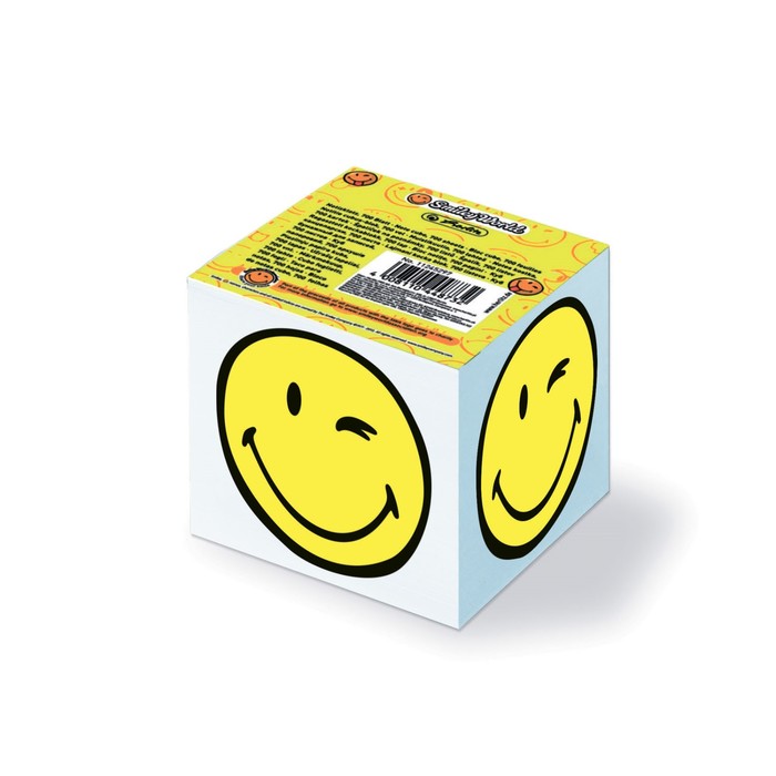 блок бумаги д/записей 8х8х7 Herlitz SmileyWorld 700л 11245297