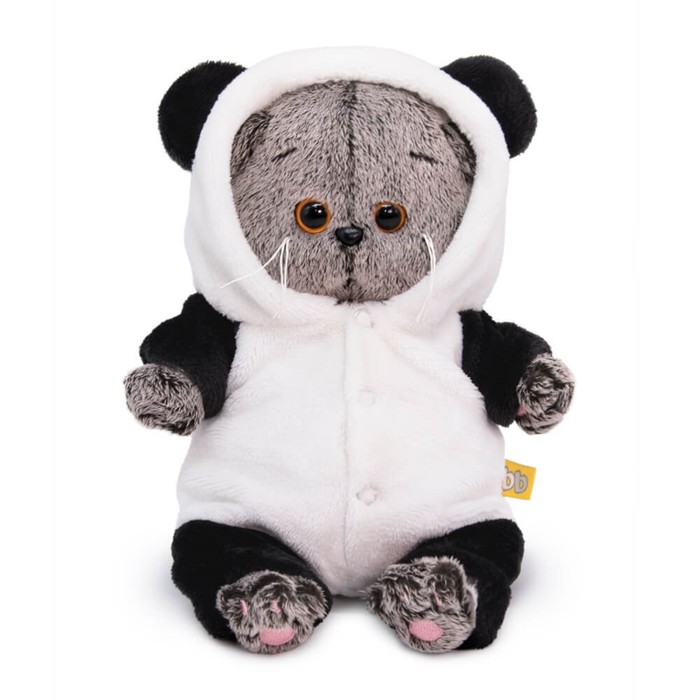 Мягкая игрушка «Басик BABY», в комбинезоне панда, 20 см - фото 370801