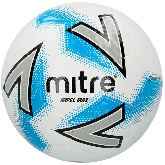 Мяч футбольный MITRE IMPEL MAX HYPERSEAM L30P 5 белый/серый/синий