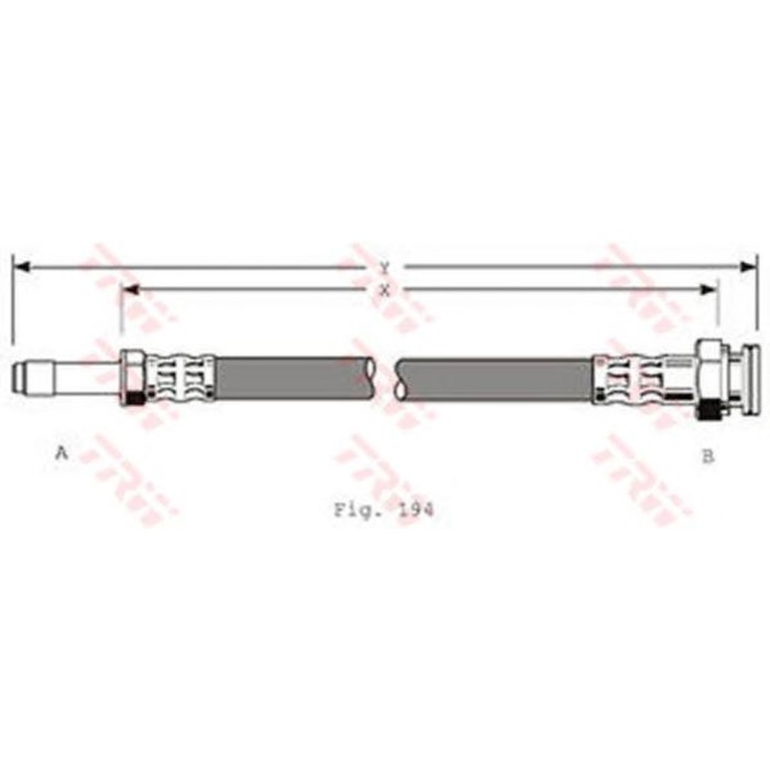 Шланг тормозной TRW PHB346