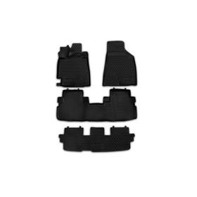 Коврики 3D в салон TOYOTA Highlander, 2010-2014 4 шт. (полиуретан) 1950632