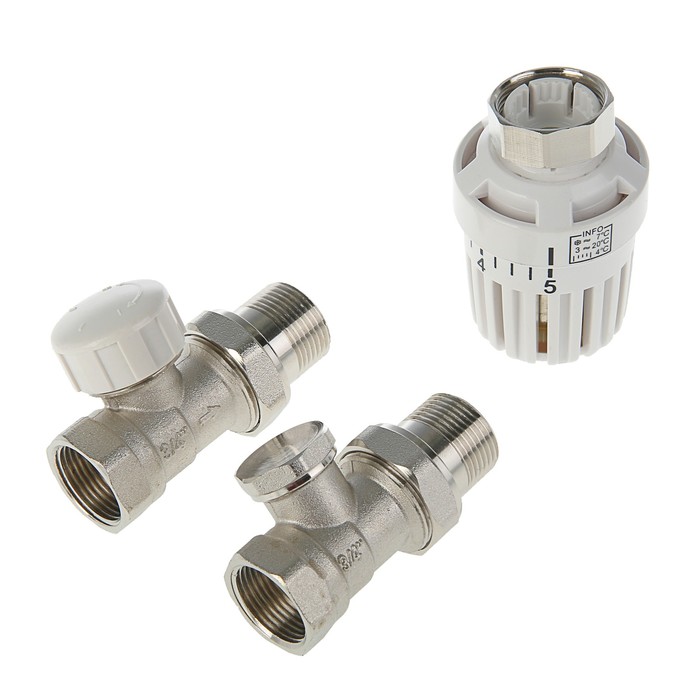 ЕОНК - Комплект термостатический \"СТМ\" ТЕРМО, для радиатора, прямой, 3/ ...