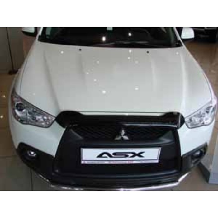 Дефлектор капота темный MITSUBISHI ASX 2010-2012 (короткий), NLD.SMIASX1012