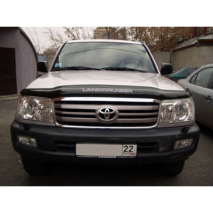 Дефлектор капота темный TOYOTA LAND CRUISER 100 1998-2016,(Logo), NLD.STOLCR9812L