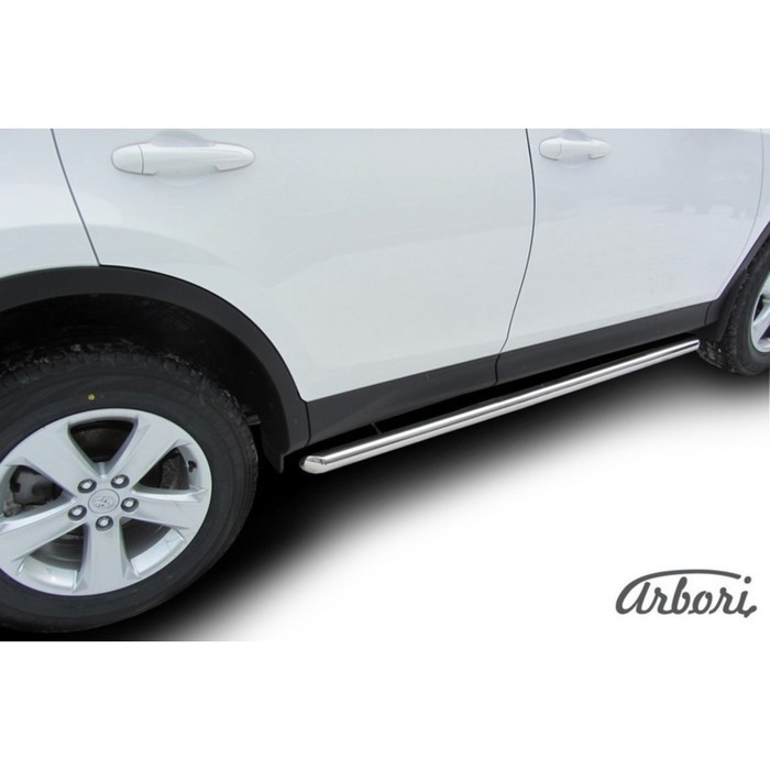 Защита штатных порогов Arbori d57 труба TOYOTA RAV-4 2013-