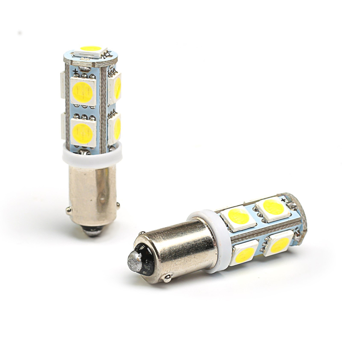 Лампа светодиодная STARLIGHT, T8 (BA9S), 12 В, 9SMD, БЕЛЫЙ