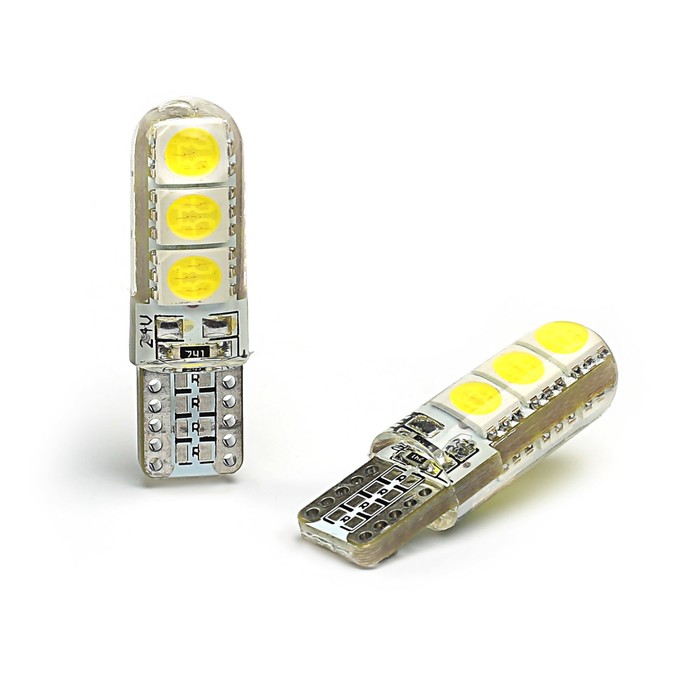 Лампа светодиодная STARLIGHT, Т1024 В, 5050-6SMD, БЕЛЫЙ