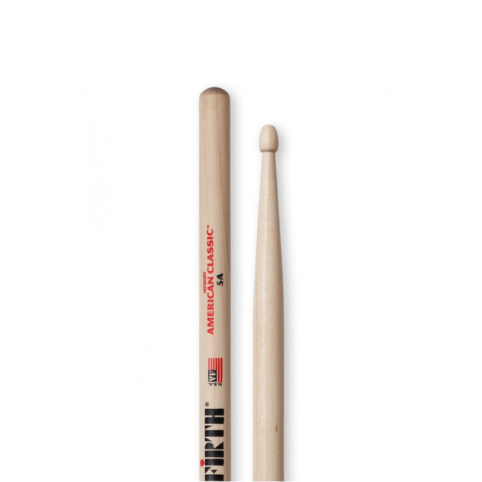 Барабанные палочки VIC FIRTH 5A 5A с деревянным наконечником, гикори