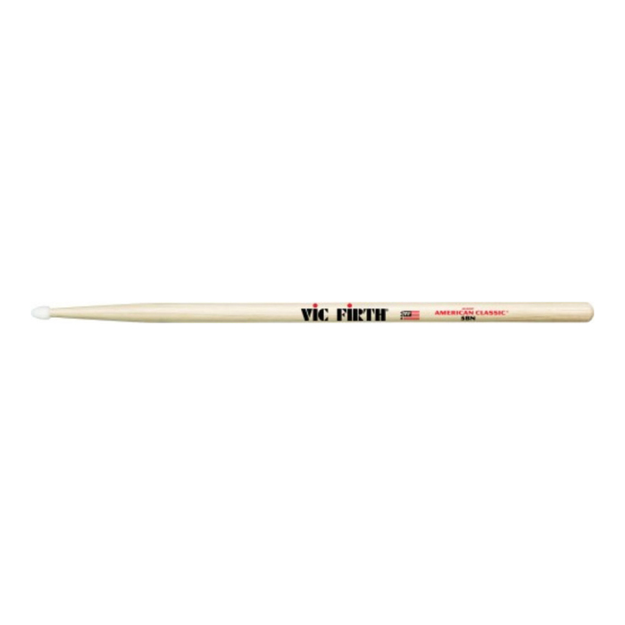 Барабанные палочки VIC FIRTH 5BN тип 5B с нейлоновым наконечником, материал - гикори