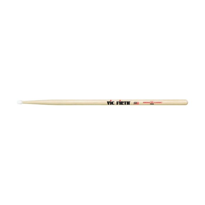 Барабанные палочки VIC FIRTH 7AN тип 7A с нейлоновым наконечником, материал - гикори