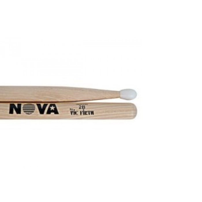 Барабанные палочки VIC FIRTH N2BN тип 2B с нейлоновым наконечником, орех