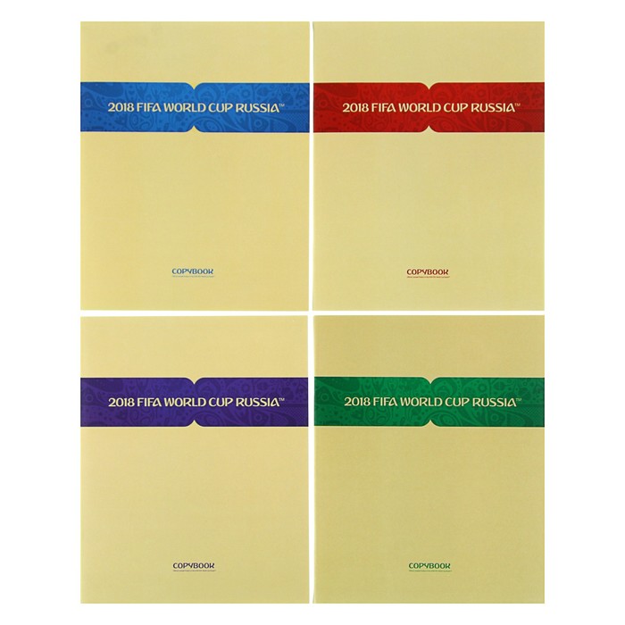Тетрадь 80 листов клетка «ЧМ по футболу 2018», мелованный картон, матовая ламинация,