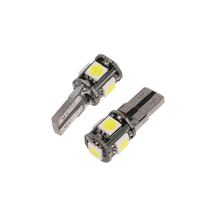 Светодиодная лампа KS-auto, T10, 12 В, 5 SMD, белая